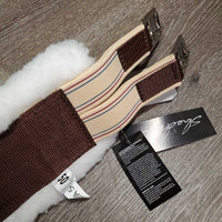 Nylon Web - Fleece Girth, 2x els, Center D Ring, tag *new
