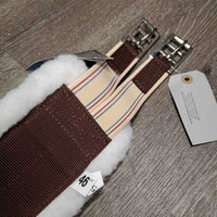 Nylon Web - Fleece Girth, 2x els, Center D Ring, tag *new
