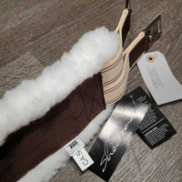 Nylon Web - Fleece Girth, 2x els, Center D Ring, tag *new
