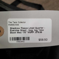 Fleece Lined Quarter - Exercise Sheet , bag, tag *new
