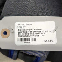 Liverpool Quilted Weatherproof Exercise - Quarter Sheet, Bag, Tag *new, wpf

