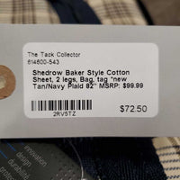 Baker Style Cotton Sheet, 2 legs, Bag, tag *new
