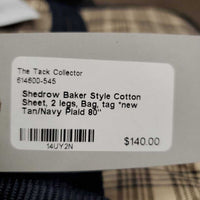 Baker Style Cotton Sheet, 2 legs, Bag, tag *new
