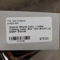 Leather Cribbing Collar, Box *new
