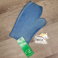 Double Sided Pimple Grip Grooming Mitt, tag *new, film, stains
