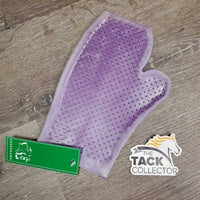 Double Sided Pimple Grip Grooming Mitt, tag, bag *new, film, v.stained & faded
