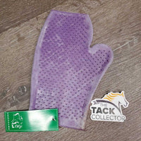 Double Sided Pimple Grip Grooming Mitt, tag, bag *new, film, v.stained & faded
