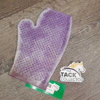 Double Sided Pimple Grip Grooming Mitt, tag, bag *new, film, v.stained & faded
