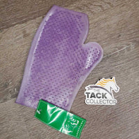 Double Sided Pimple Grip Grooming Mitt, tag, bag *new, film, v.stained & faded
