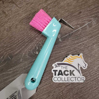Plastic Hoof Pick, Bristle Brush, tag *new
