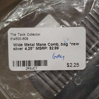 Wide Metal Mane Comb, bag *new

