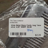 Wide Metal Mane Comb, bag *new
