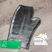 Double Sided Pimple Grip Grooming Mitt, tag *new, film, stains
