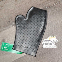 Double Sided Pimple Grip Grooming Mitt, tag *new, film, stains
