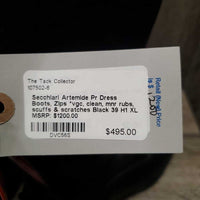 Pr Dress Boots, Zips *vgc, clean, mnr rubs, scuffs & scratches
