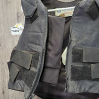 Hard Cell Safety Vest *vgc, mnr pulled zipper end, dirt & unstitched tag edge *10/2015
