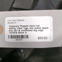 Hard Cell Safety Vest *vgc, mnr pulled zipper end, dirt & unstitched tag edge *10/2015
