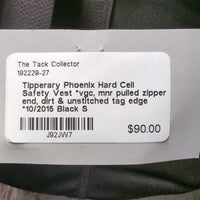 Hard Cell Safety Vest *vgc, mnr pulled zipper end, dirt & unstitched tag edge *10/2015
