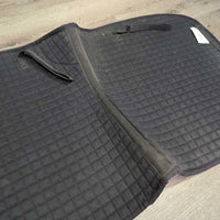 Thick Quilt Dressage Saddle Pad *gc, clean, dirty, faded, residue, hairy, rubs, clumpy

