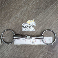 Thick Hvy French Link Loose Ring Bit, flat center bar *vgc, clean, scratches, stains & scuffs
