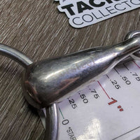 Thick Hvy French Link Loose Ring Bit, flat center bar *vgc, clean, scratches, stains & scuffs
