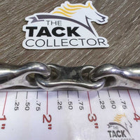 Thick Hvy French Link Loose Ring Bit, flat center bar *vgc, clean, scratches, stains & scuffs
