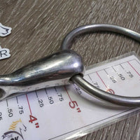 Thick Hvy French Link Loose Ring Bit, flat center bar *vgc, clean, scratches, stains & scuffs
