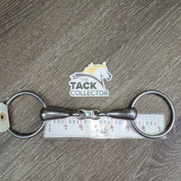 Thick Hvy French Link Loose Ring Bit, flat center bar *vgc, clean, scratches, stains & scuffs
