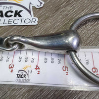Thick Hvy French Link Loose Ring Bit, flat center bar *vgc, clean, scratches, stains & scuffs
