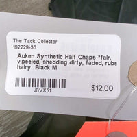 Synthetic Half Chaps *fair, v.peeled, shedding dirty, faded, rubs, hairy
