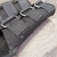 Neoprene Closed Boots, velcro *fair, clean, edges: peeled, v.chipped & cracked, residue, rips, rubs, pills
