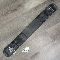 Wide Soft Leather Short - Dressage Girth *gc, clean, rippled/creased underside, residue, stains, edges: v.dented, curled & folded
