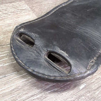 Wide Soft Leather Short - Dressage Girth *gc, clean, rippled/creased underside, residue, stains, edges: v.dented, curled & folded
