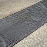 Wide Soft Leather Short - Dressage Girth *gc, clean, rippled/creased underside, residue, stains, edges: v.dented, curled & folded
