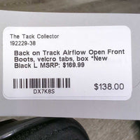 Open Front Boots, velcro tabs, box *New
