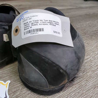 No Turn Bell Boots, velcro *gc/fair, v.torn edges, clean, stains, faded, scrapes, residue
