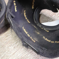 No Turn Bell Boots, velcro *gc/fair, v.torn edges, clean, stains, faded, scrapes, residue
