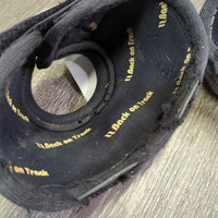 No Turn Bell Boots, velcro *gc/fair, v.torn edges, clean, stains, faded, scrapes, residue
