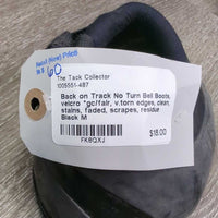 No Turn Bell Boots, velcro *gc/fair, v.torn edges, clean, stains, faded, scrapes, residue
