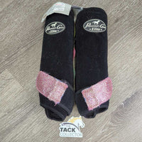 Closed Front & Hind Neoprene Sport Boots, velcro *gc, hairy, rubs, clean, residue, frayed edges, rip
