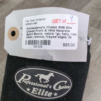 Closed Front & Hind Neoprene Sport Boots, velcro *gc, hairy, rubs, clean, residue, frayed edges, rip
