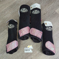 Closed Front & Hind Neoprene Sport Boots, velcro *gc, hairy, rubs, clean, residue, frayed edges, rip
