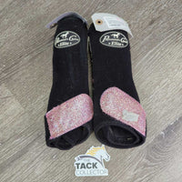 Closed Front & Hind Neoprene Sport Boots, velcro *gc, hairy, rubs, clean, residue, frayed edges, rip
