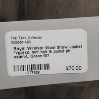 Wool Show Jacket *vgc/xc, mnr hair & pulled pit seam-L
