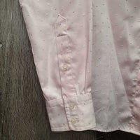 LS Show Shirt, snap collar *vgc/gc, stained scuffs, older
