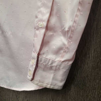 LS Show Shirt, snap collar *vgc/gc, stained scuffs, older
