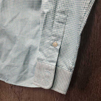 LS Show Shirt, 2x Button Collars *vgc/gc, clean, older, mnr stained edges

