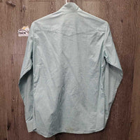 LS Show Shirt, 2x Button Collars *vgc/gc, clean, older, mnr stained edges
