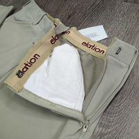 Side Zip Hvy Breeches *vgc, puckers, unstitched pleats, rubs, pills, snags, older
