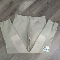 Side Zip Hvy Breeches *vgc, puckers, unstitched pleats, rubs, pills, snags, older
